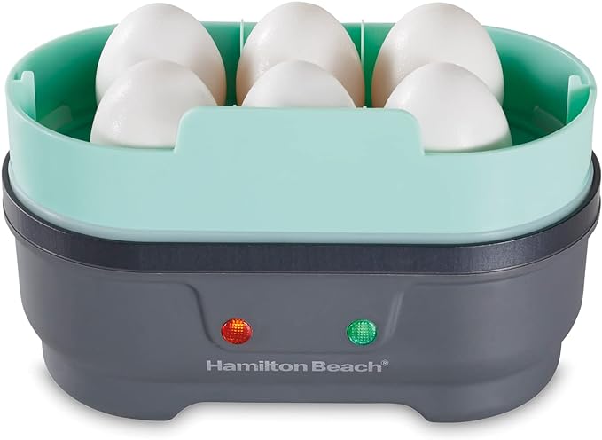 Hamilton Beach Egg Bites-maker, Steker Kokar och pocherar ägg, med löstagbar nonstick-bricka