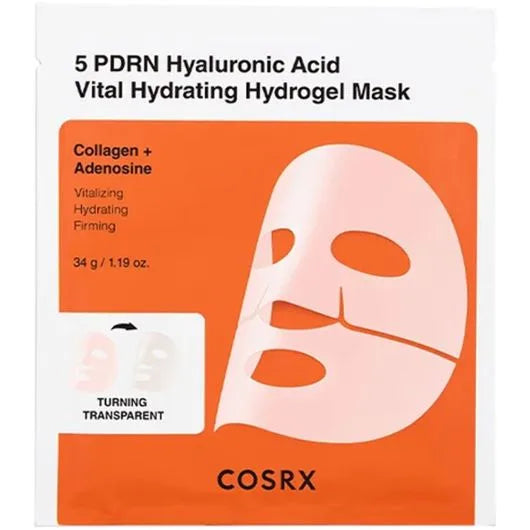 Hydrogelmask för ansiktet 5 PDRN Hyaluronic Acid Vital Hydrating Hydrogel Mask 1st