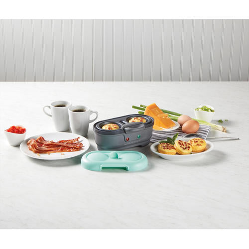 Hamilton Beach Egg Bites-maker, Steker Kokar och pocherar ägg, med löstagbar nonstick-bricka