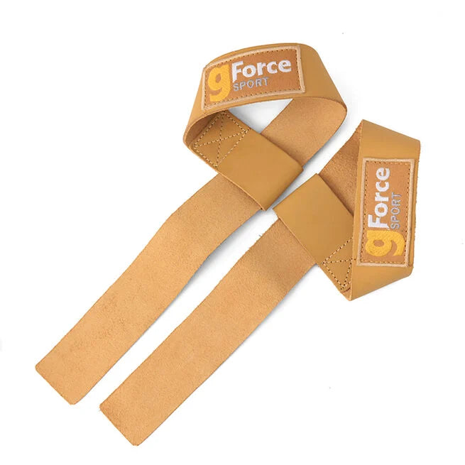 gForce Lifting Straps Läder Brun