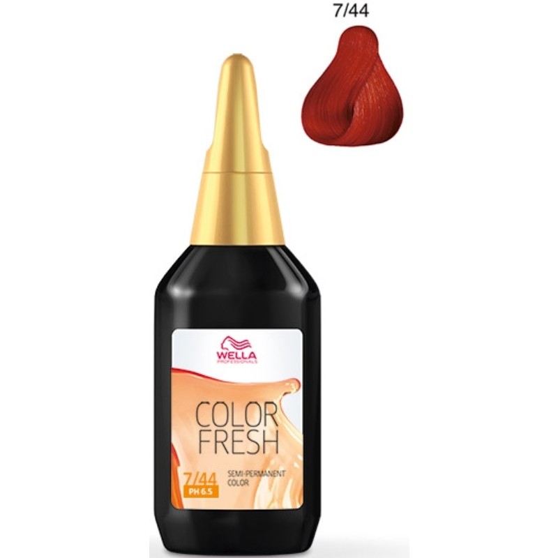 Wella Professionals Color Fresh 7/44 Medium Blonde Red Intensive 75 ml