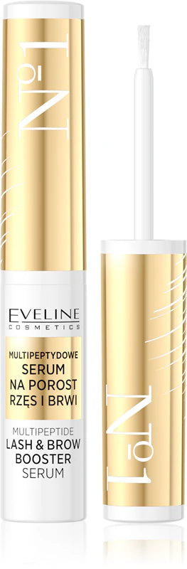 Eveline Cosmetics No. 1 ögonfrans- och ögonbrynsserum med peptider 4ml