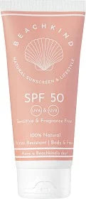 Beachkind Natural Sunscreen Sensitive Fragrance Free SPF50, 100 ml
