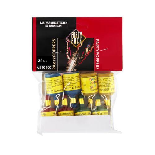 Partypoppers storpack 24st