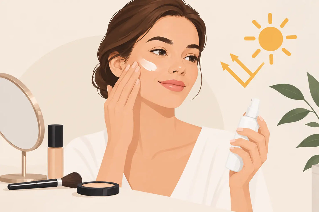 Så applicerar du SPF över makeup utan att förstöra den