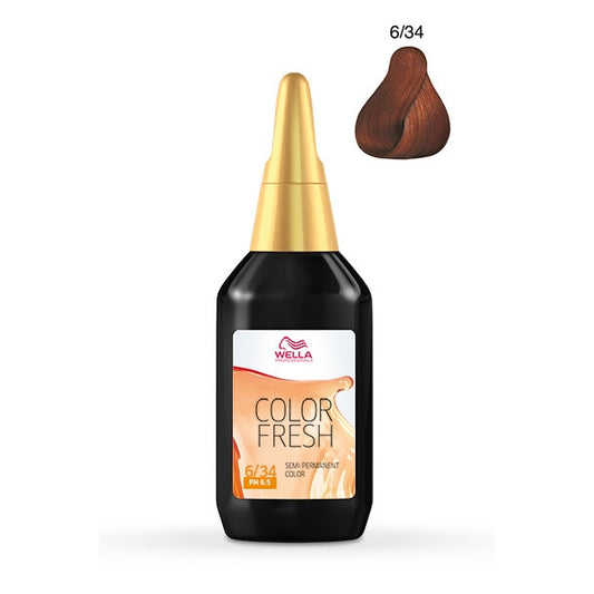 Wella Professionals Color Fresh 6/34 Dark Gold Red Blonde 75 ml