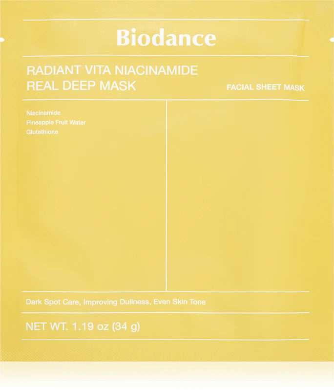 Biodance Radiant Vita Niacinamide Real Deep Mask 1st