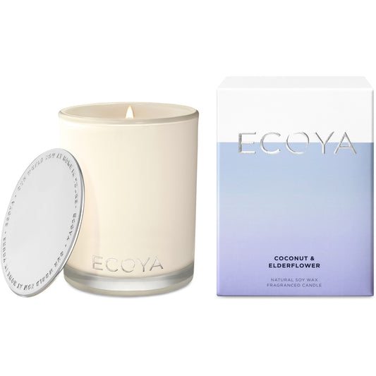 Ecoya coconut & elderflower fragranced candle 400 g