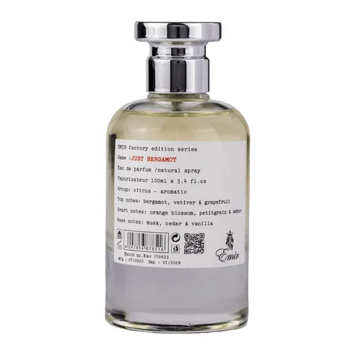 Emir Just Bergamot Eau de Parfum Unisex 100ml
