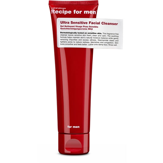 Recipe For Men Ultra Sensitive Facial Cleanser 100ml