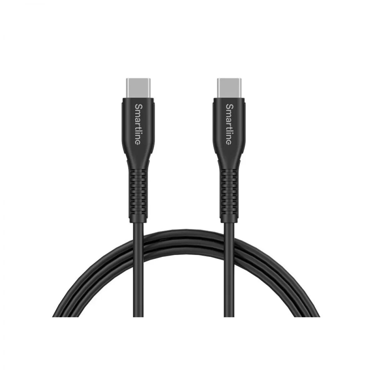 Smartline Kabel USB-C till USB-C Strong Cable 2m Svart