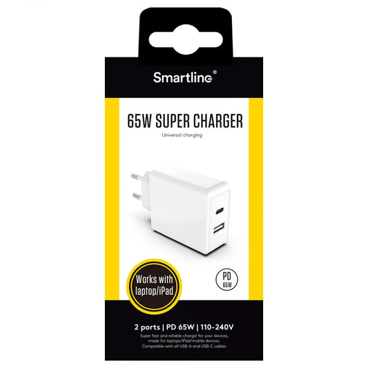 Smartline Laddare 65W Super Charger