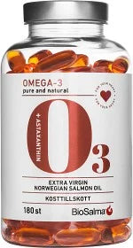 BioSalma Omega-3 Salmon Oil 1000 mg 180 kapslar