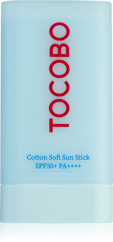 TOCOBO Cotton Soft Sun Stick Skyddande fuktgivande stift med matt effekt 19g