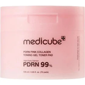 Medicube PDRN Pink Collagen Toning Gel Toner Pad 70 st